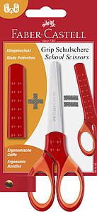 TIJERA FABER GRIP ROJA (BLISTER)