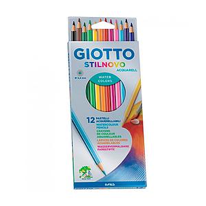 LAPICES DE COLOR GIOTTO STILNOVO 12 Colores LARGOS (Acuarelables)