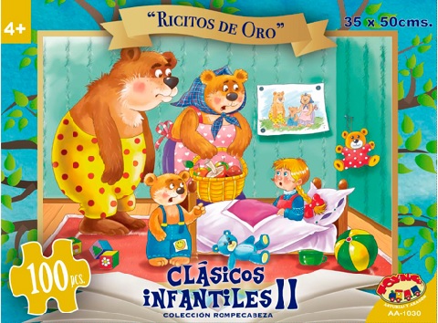 PUZZLE 100 PIEZAS RICITOS DE ORO 35X50CMS. (AA-1030)