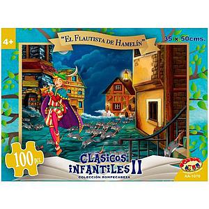 PUZZLE 100 PIEZAS EL FLAUTISTA DE HAMELIN 35X50CMS. (AA-1070)