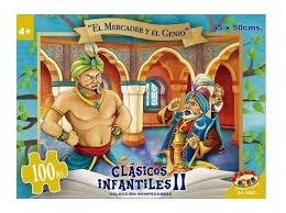 PUZZLE 100 PIEZAS EL MERCADER Y EL GENIO 35X50CMS. (AA-1080)