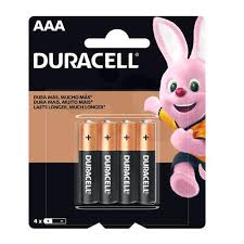 PILA DURACELL AAA x 4 UNID