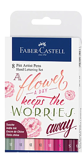 SET DE LAPIZ FABER TINTA PIGMENTADA 8 Col.
