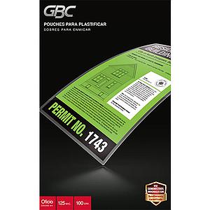 CAJA TERMOLAMINADO IBICO ACCO BRANDS OFICIO 229X368mm 125MIC 100UNID