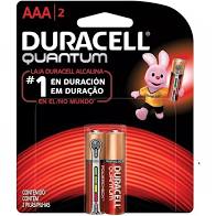 PILA DURACELL QUANTUM AAA x 2 UNID CON MEDIDOR DE CARGA