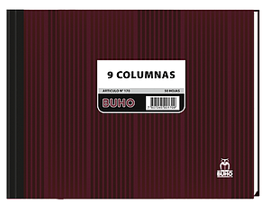 LIBRO BUHO 9 COLUMNAS 50 HJS. ARTICULO N° 170