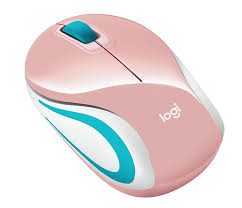 MINI MOUSE INALAMBRICO LOGITECH M187 ROSADO