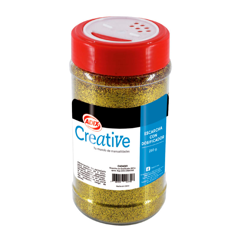 ESCARCHA ADIX CREATIVE CON DOSIFICADOR 250Grs. ORO