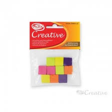 CUENTAS ADIX DE MADERA CREATIVE CUADRADAS 10Unid. ( DESC. )