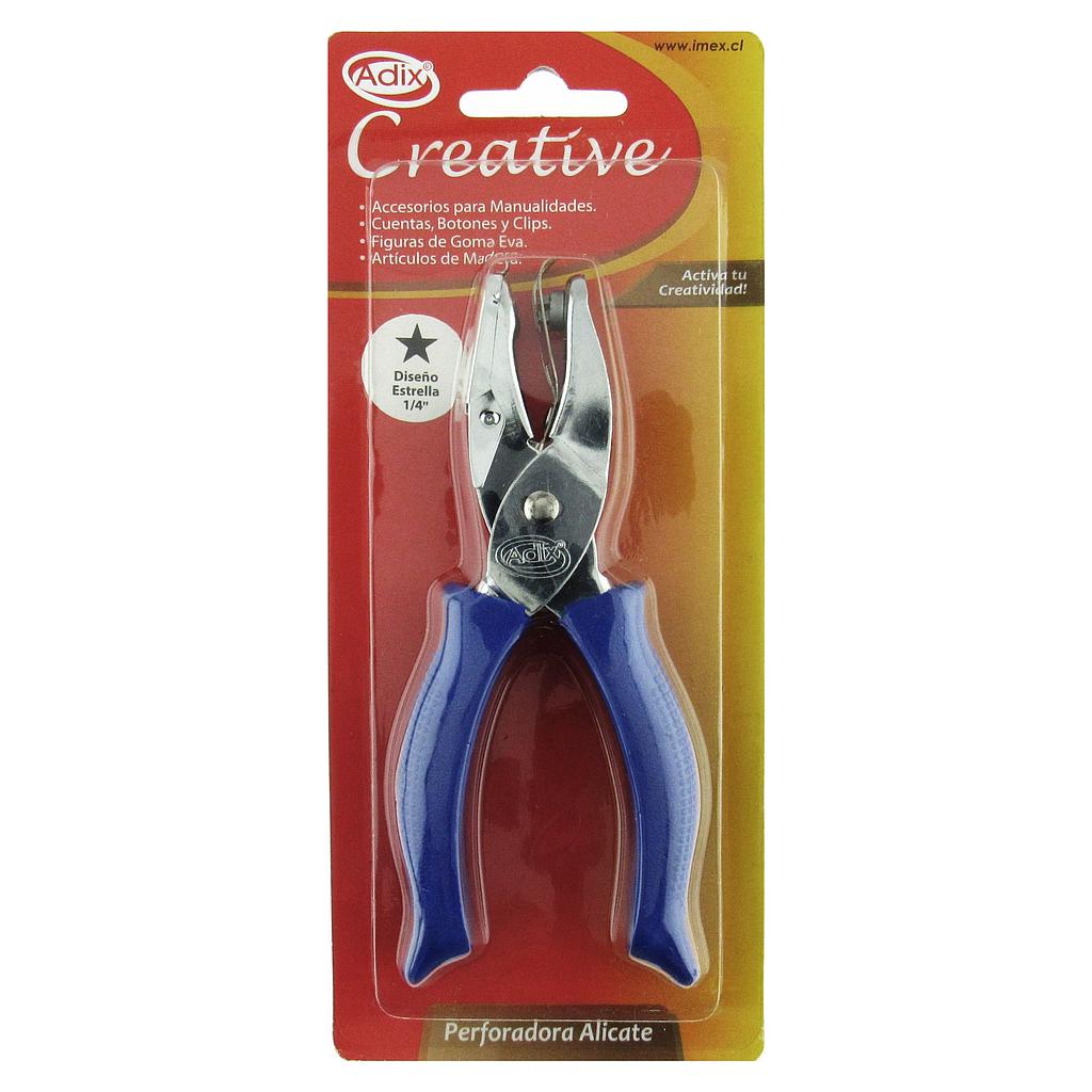 PERFORADORA ALICATE ADIX DISEÑO ESTRELLA 1/4"