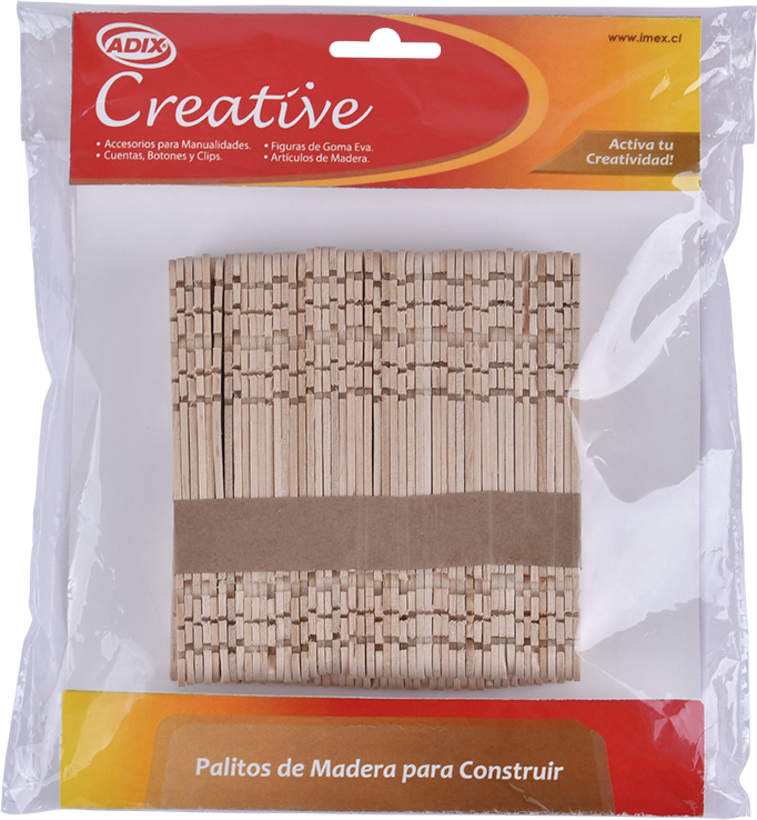 PALITOS CON ENCAJES ADIX PARA CONSTRUIR 100Unid.