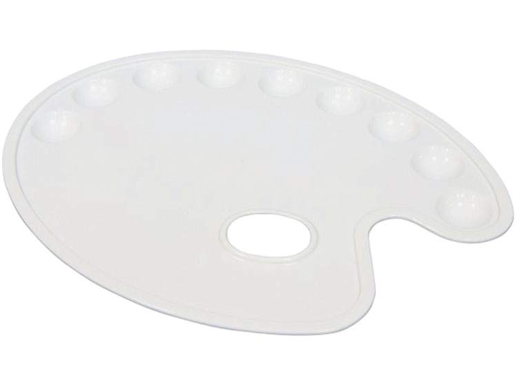 PALETA PLASTICA ARTEL  OVALADA 9 DEPOSITOS 29x22Cms. 
