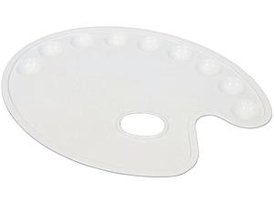 PALETA PLASTICA ARTEL  OVALADA 9 DEPOSITOS 29x22Cms. 