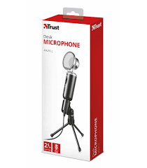 MICROFONO DE ESCRITORIO TRUST MADELL C/TRIPODE ADAPTADOR 3.5