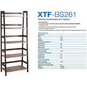 ESTANTE XTECH ESCALONADO  5 REPISAS XTF-BS261