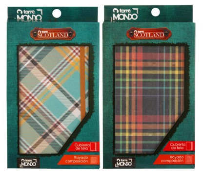 LIBRETA TORRE MONDO SCOTLAND DIFERENTES DISEÑOS 13 X 21