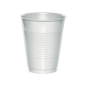 VASO GLAM PLASTICO 300CC BLANCO 50 Unid.