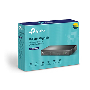 SWITCH TP-LINK 8 POTR 1000MBPS 4 PORT POE TL-SG1008P