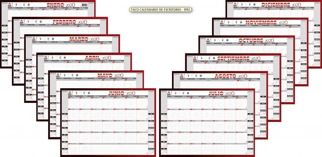 TACO BUHO CALENDARIO ESCRITORIO 2025