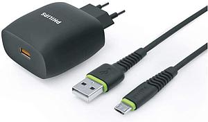 CARGADOR DE TELEFONO PHILIPS DLP2310 10.5W NEGRO CON CABLE 