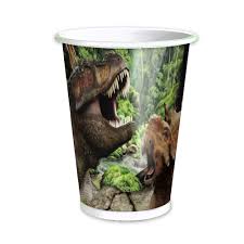 VASO GLAM DINOSAURIOS 6Unid.