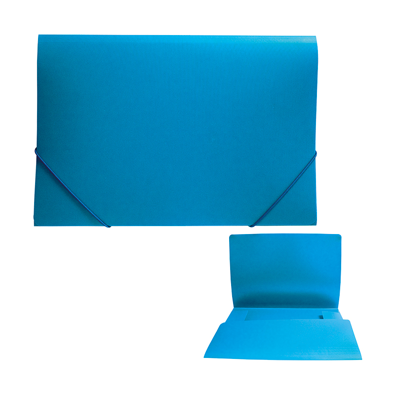 CARPETA D/ZONE C/ELASTICO AZUL
