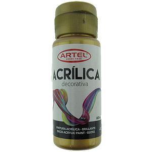 PINTURA ACRILICA ARTEL 60ml DECO METALICO ORO N° 990