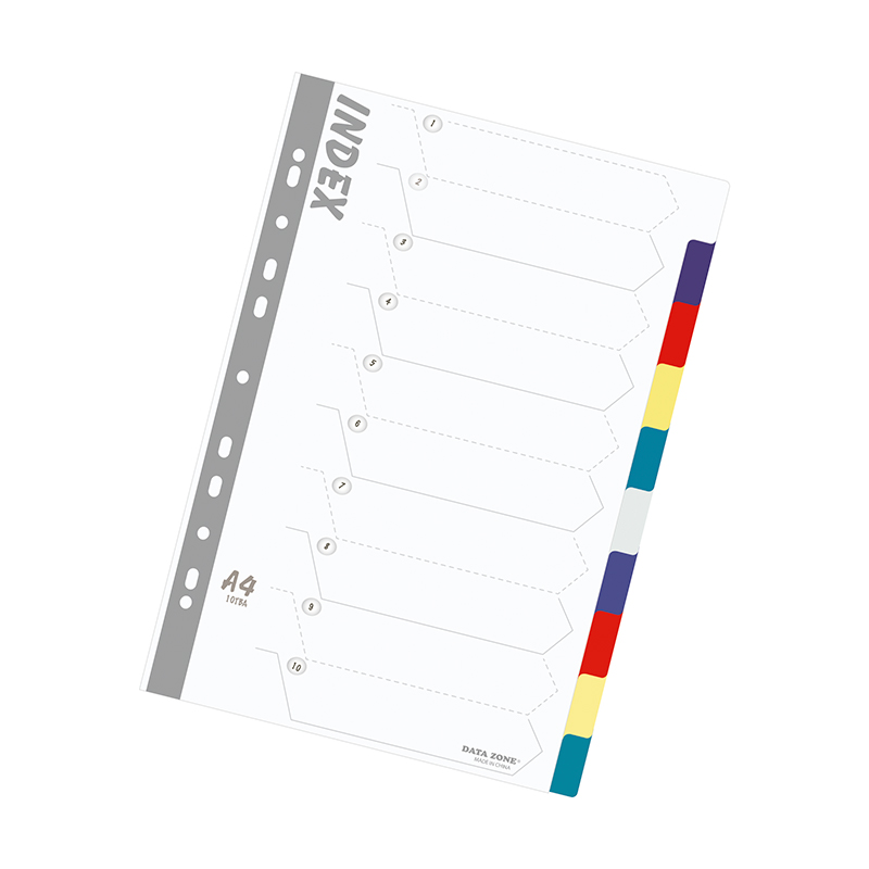SEPARADOR VINILICO D/ZONE CARTA 10 POS