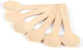 CUBIERTO CUCHARA DE MADERA GLAM BIODEGRADABLE 10Unid