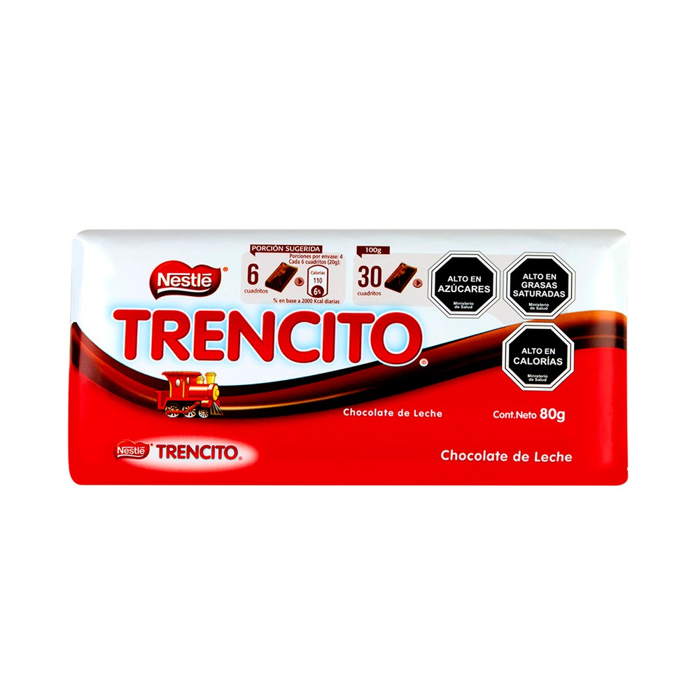 CHOCOLATE EN BARRA TRENCITO NESTLE 80grs