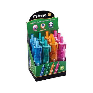 CORRECTOR EN CINTA TORRE RETRACTIL DIF/COLORES ( CM )