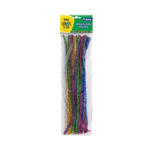 VARILLAS DE CHENILLE METALIZADAS TORRE  25 unidades