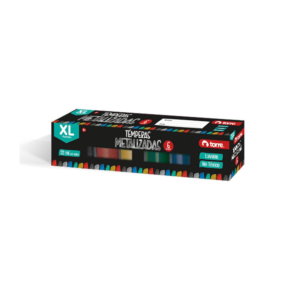 TEMPERA METALIZADA TORRE 6 Col 22Ml 
