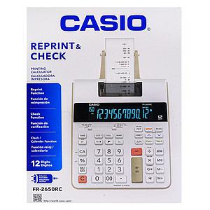 CALCULADORA SUMADORA CASIO FR-2650RC CON IMPRESORA