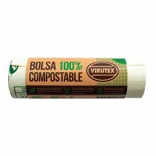 BOLSA RESIDUOS VIRUTEX 45 X 48 COMPOSTABLES 100 % VTX