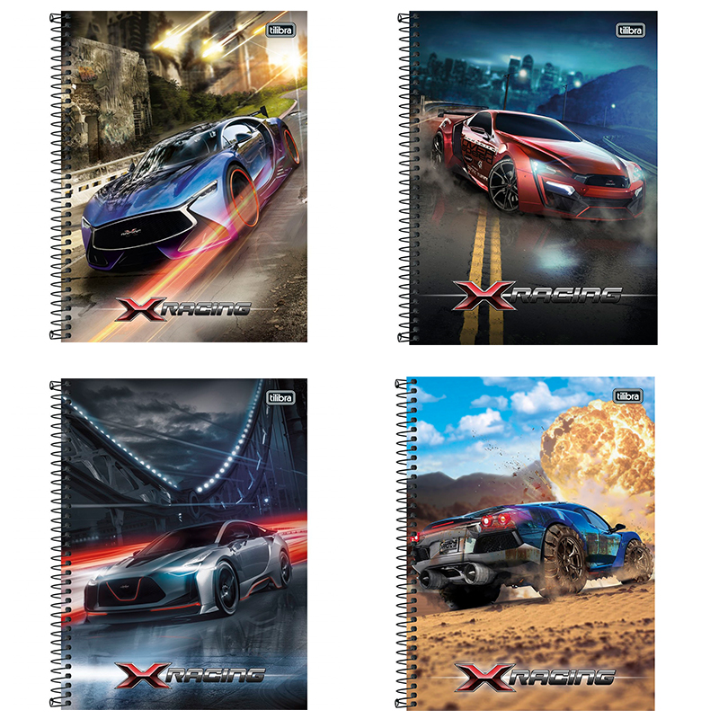 CUADERNO TILIBRA TOP CARTA 7mm 120 Hjs 3 MATERIAS XRACING
