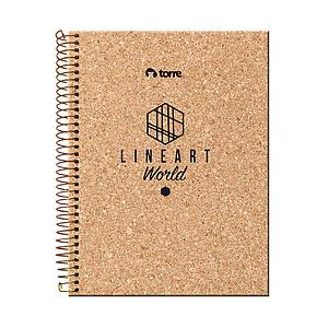 CUADERNO TORRE TOP 7mm 120 Hjs CORCHO MAT  27,5x20Cms