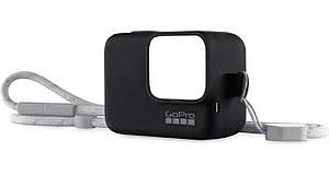 FUNDA GOPRO SILICONA + CUERDA AJUSTABLE BLACK ACSST-001