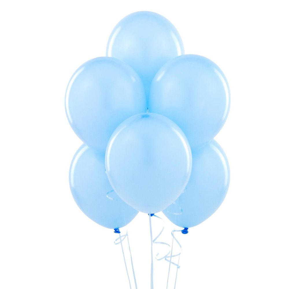 GLOBO GLAM LISO N° 9 CELESTE 25 UNID.