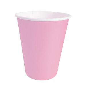 VASO POLIPAPEL ROSADO 250CC 20 UNID.