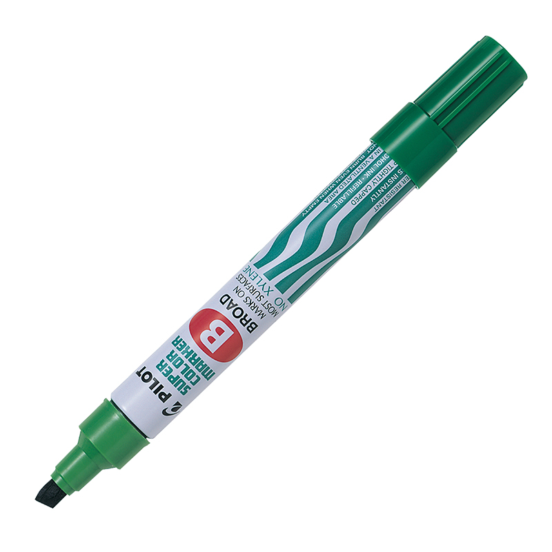 PLUMON PERMANENTE PILOT PTA. BISELADA VERDE ( CH )