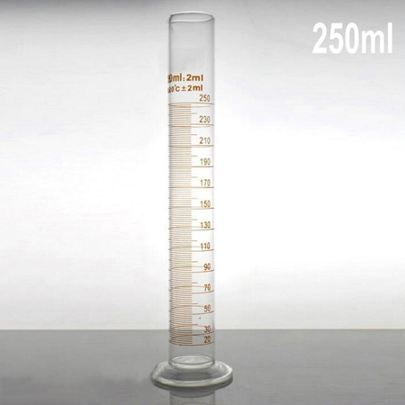 PROBETA VIDRIO GRAD. NILSA 250ML.