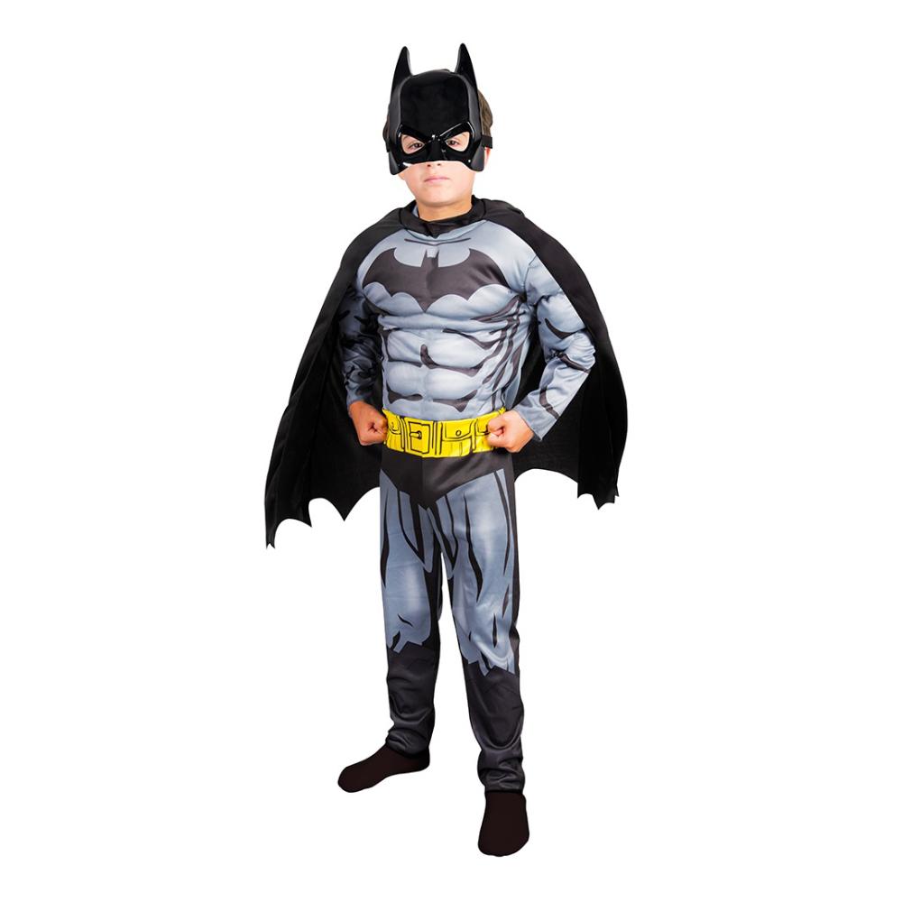 DISFRAZ GLAM BATMAN DELUXE CON MUSCULOS TALLA 7-8 AÑOS
