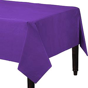 MANTEL PLASTICO GLAM MORADO 137x274Cms