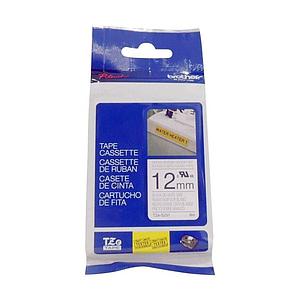 CINTA ROTULADORA BROTHER TZE-S231 (12mm x 8 M) NEGRO SOBRE BLANCO