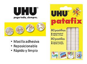 MASILLA ADHESIVA UHU PATAFIX BLANCA 68 Grs