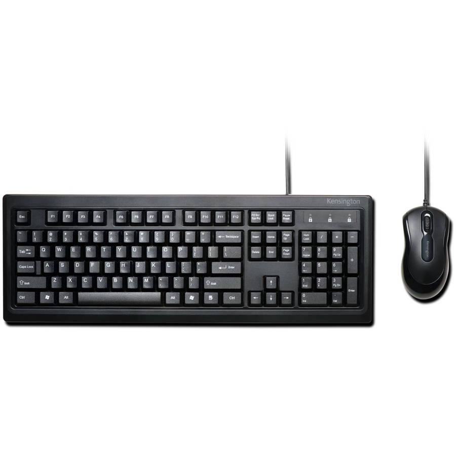 KIT TECLADO Y MOUSE ALAMBRICO KENSINGTON PROFIT ANTI DERRAME NEGRO K72436ES