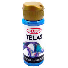 PINTURAS P/ TELAS ARTEL 60 ml METALICO AZUL  N° 344