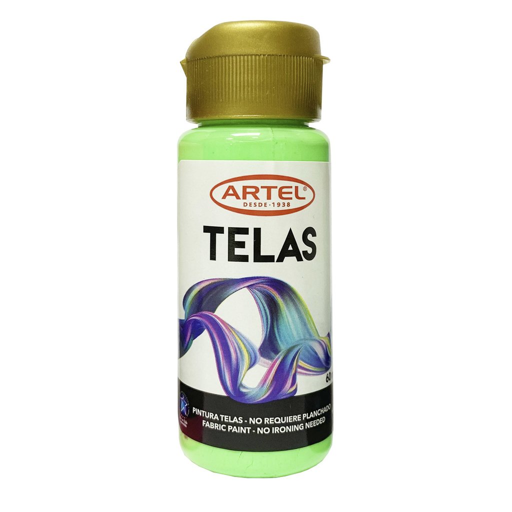 PINTURAS P/ TELAS ARTEL 60 ml NEON AMARILLO N° 171