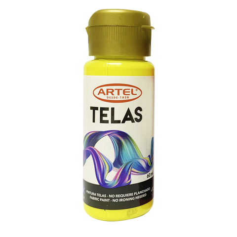 PINTURAS P/ TELAS ARTEL 60 ml AMAR LIMON N° 72